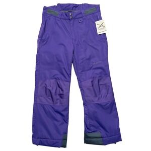 Arctix Kid Snow Pants L 14 16  Purple Reinforced Water Repellent Flaw